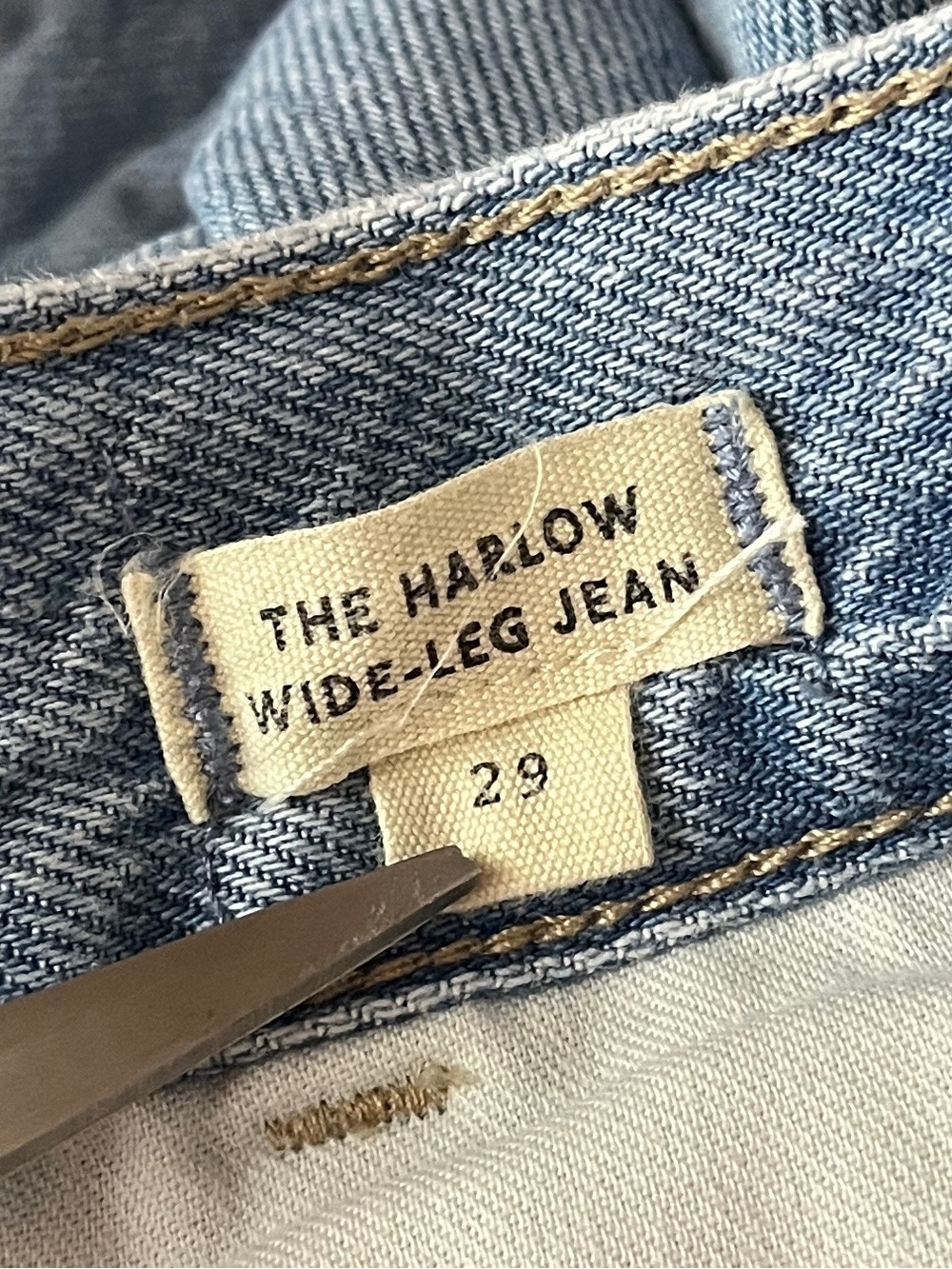 Madewell The Harlow Wide Leg Pleated Jeans size 29 - Picture 6 of 7